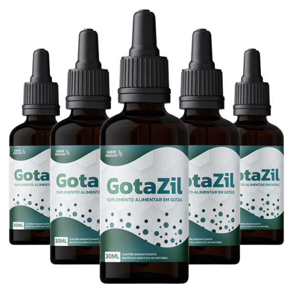 Gotazil – Suplemento Natural para Refluxo, Azia e Gastrite – 5 Frascos
