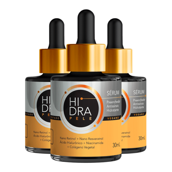 Hidra Pele: Preenchedor Antissinais – 3 Frascos