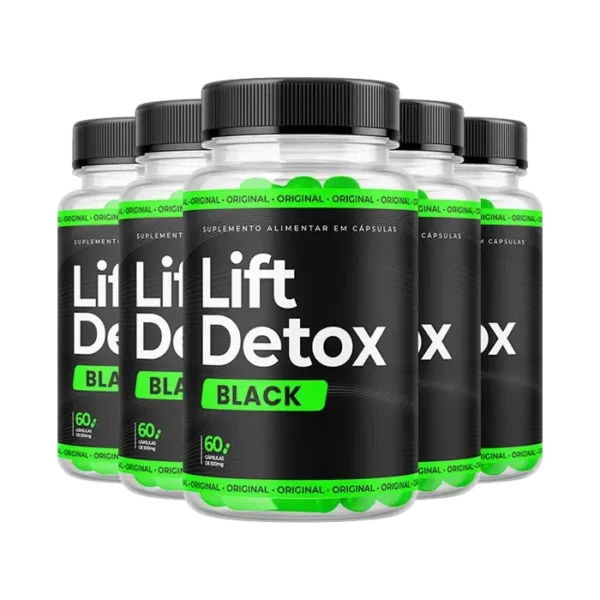 Lift Detox Black – Acelere seu Metabolismo de Maneira Natural e Eficaz – 5 Potes