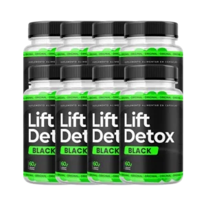 Lift Detox Black – Acelere seu Metabolismo de Maneira Natural e Eficaz – 8 Potes