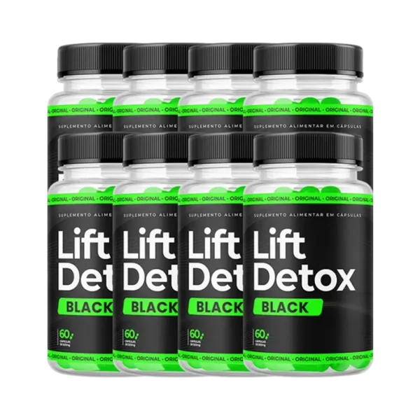 Lift Detox Black – Acelere seu Metabolismo de Maneira Natural e Eficaz – 8 Potes
