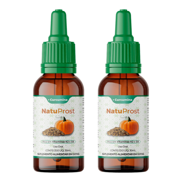 NatuProst – Óleo de Semente de Abóbora – 2 Frascos
