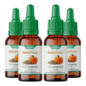 NatuProst – Óleo de Semente de Abóbora – 4 Frascos