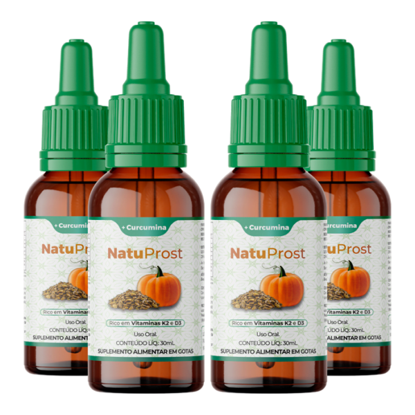 NatuProst – Óleo de Semente de Abóbora – 4 Frascos