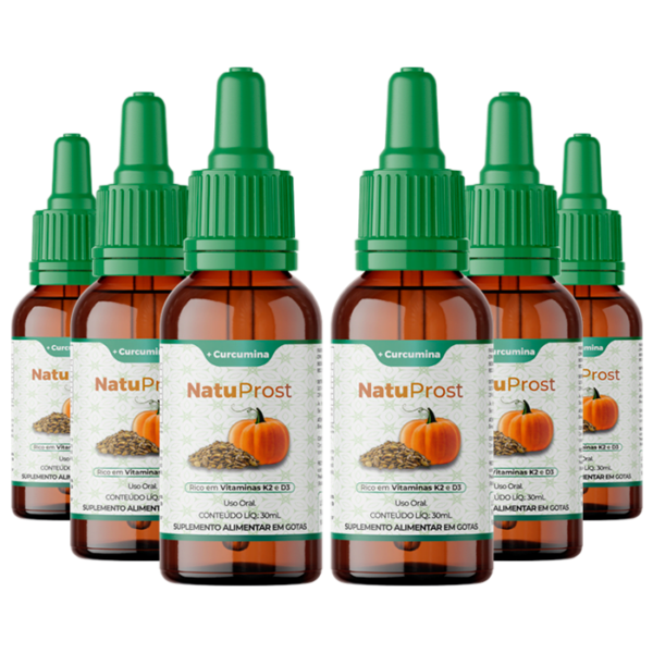 NatuProst – Óleo de Semente de Abóbora – 6 Frascos