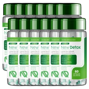 New Detox – Kit 12 Potes do Suplemento Natural para Desintoxicação