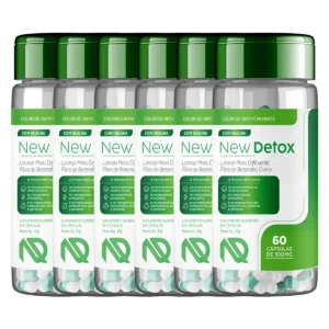 New Detox – Kit 6 Potes do Suplemento Natural para Desintoxicação