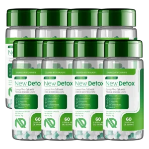 New Detox – Kit 8 Potes do Suplemento Natural para Desintoxicação