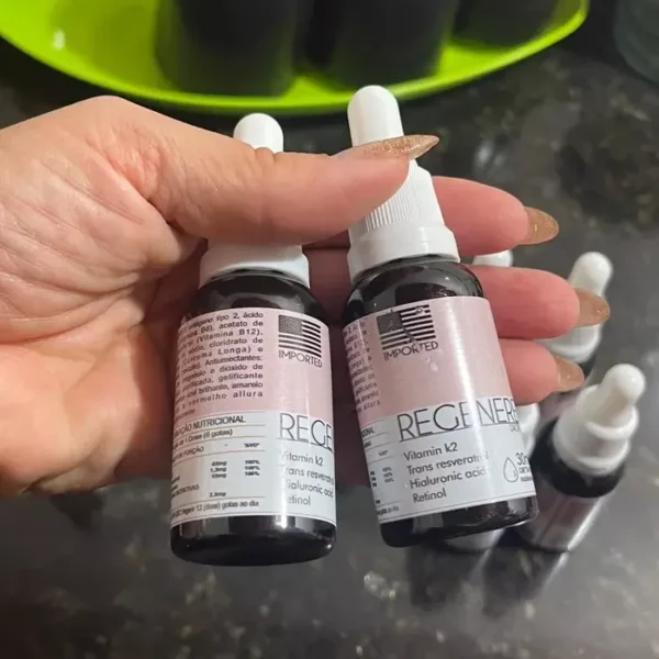 Kit 2 Regenere Drops – Suplemento Alimentar Natural com Vitamina K2, Ácido Hialurônico e Retinol em Gotas – 30ml - Image 5